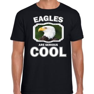 Dieren zeearenden t-shirt zwart heren - eagles are serious cool shirt - cadeau t-shirt arend/ zeearenden liefhebber