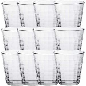 24x Drinkglazen/waterglazen Prisme transparant 275 ml - Koffie/thee glazen Prisme 275 ml