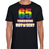 Hot en sexy 65 jaar verjaardag cadeau t-shirt zwart - heren - 65e verjaardag kado shirt Gay/ LHBT kleding / outfit