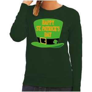 Happy St. Patricksday sweater groen dames - St Patrick's day kleding