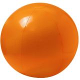 6x stuks opblaasbare strandballen extra groot plastic oranje 40 cm - Strand buiten zwembad speelgoed
