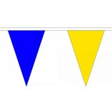 Luxe blauw met gele vlaggenlijn 20 meter in kleuren van vlag Zweden