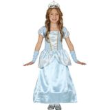 Blauw prinsessen verkleed jurkje voor meisjes - carnavalskleding voor kinderen