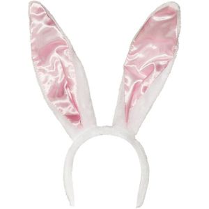 2x stuks diadeem grote bunny/konijn/paashaas oren/oortjes voor volwassenen