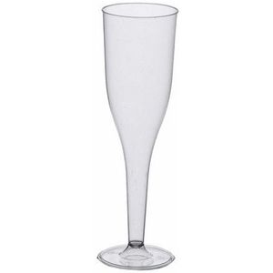 Champagne glazen van polystyreen 70 stuks - herbruikbaar - gerecycled plastic glazen