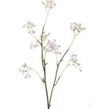 2x Stuks Kunstbloemen Gipskruid/Gypsophila Takken Wit 66 cm - Kunstplanten en Steelbloemen