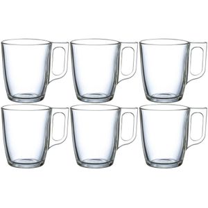 24x stuks Theeglazen/koffieglazen 250 ml - 25 cl - Thee/koffie drinken - Glazen voor thee en koffie - Vaatwasser bestendig