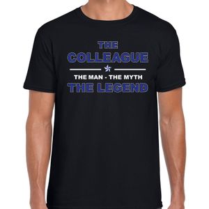 The colleague the man the myth the legend t-shirt voor heren - zwart - verjaardag - cadeau shirt / t-shirt