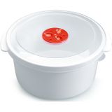 Magnetron voedsel opwarmen potjes/bakjes 2 liter met speciale deksel - 22 x 20 x 10 cm