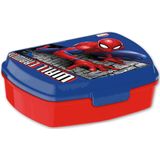 Marvel Spiderman lunchbox set voor kinderen - 2-delig - rood - aluminium/kunststof