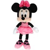 Pluche Minnie Mouse Disney Knuffel Ballerina met Roze Jurk 40 cm