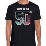 Fiftys feest t-shirt / shirt made in the 50s - zwart - voor heren - kleding / 50s feest shirts / verjaardags shirts / outfit