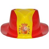 6x stuks kojak verkleed hoed Spanje van plastic - Landen vlag supporters artikelen