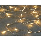 Kerstverlichting warm wit 40 lampjes 400 cm lichtsnoer met timer - Boomverlichting/kerstverlichting/feestverlichting