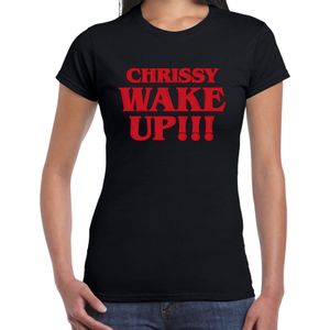 Stranger Halloween verkleed shirt chrissy wake up zwart - dames - horror shirt / kleding / kostuum