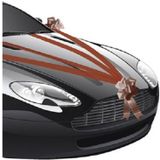 Chaks Trouwauto decoratie lint - rood - just married - bruiloft benodigdheden