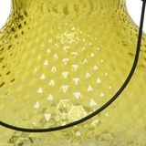 Decoris wespenvanger/wespenval met hengsel - glas - saffraangeel - D14 x H13 cm