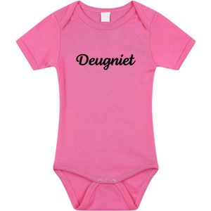 Deugniet tekst baby rompertje roze meisjes - Kraamcadeau - Babykleding