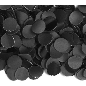 Luxe zwarte confetti 4 kilo - Feestconfetti - Halloween/Horror feestartikelen versieringen