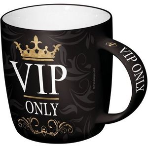 2x stuks koffie drink Mok voor VIP persons 33 cl - cadeau mokken collega/papa/mama/verjaardag