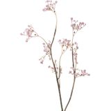 5x stuks kunstbloemen Gipskruid/Gypsophila takken roze 66 cm - Kunstplanten en steelbloemen