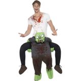 Instapkostuum zombie voor volwassenen - Halloween/ horror verkleedpak