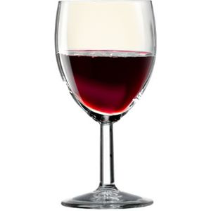 6x Wijnglazen voor rode wijn 200 ml Gilde - 20 cl - Rode wijn glazen - Wijn drinken - Wijnglazen van glas