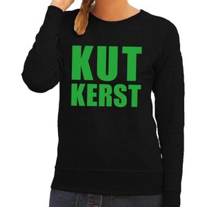 Foute kersttrui / sweater Kutkerst zwart voor dames - Kersttruien