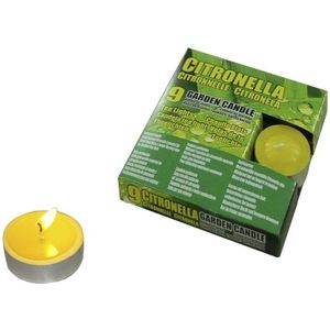 Citronella waxinelichtjes - 45x stuks - 3 branduren - citrus