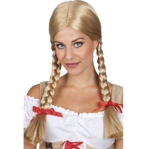 Blonde Heidi Oktoberfest pruik