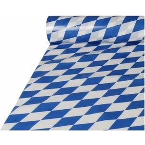 Oktoberfest 2x stuks Bayern Oktoberfest tafelkleden plastic rol 20 x 1 meter - feestartikelen tafel versiering