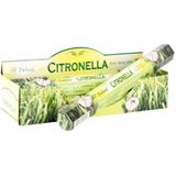 Citronella geursticks - 6x - 25 cm - citrusgeur