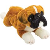 Pluche Knuffel Dieren Boxer Hond 34 cm - Speelgoed Knuffelbeesten - Honden Soorten Boxers