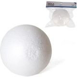 Pakket van 3x stuks piepschuim hobby/DIY bal/bol 12,5 cm - Kerstballen maken knutselmateriaal