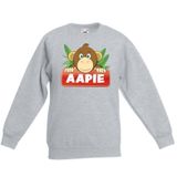 Aapie het aapje sweater grijs voor kinderen - unisex - apen trui - kinderkleding / kleding