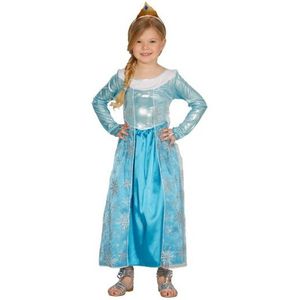 Blauwe prinsessen jurk voor meisjes