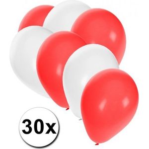 30x Ballonnen in Indonesische kleuren