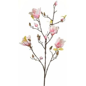 Kunstbloem Magnolia tak 105 cm roze