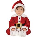 Kerstman baby verkleed kostuum 3-delig - Kerst verkleedkleding - Kerstmannen outfit voor baby's
