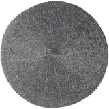 Set van 4x stuks placemats kralen grijs - 35 cm - Onderleggers
