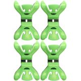 12x Slingers/decoratie ophangen slingerklemmen groen