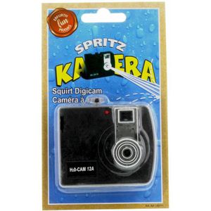 Water spuitende nep camera fopartikel 1 April grappen - Clown accessoires