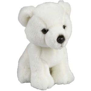 Pluche Witte Ijsbeer Knuffel 18 cm - Ijsberen Pooldieren Knuffels - Speelgoed Voor Kinderen