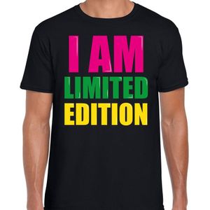 I am limited edition cadeau t-shirt zwart heren - Fun tekst /  Verjaardag cadeau / kado t-shirt