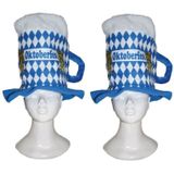 2x Bierpul Oktoberfest hoed - Themafeest - Bierfeest - Verkleedkleding