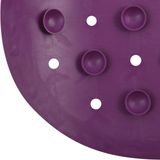 MSV Douche/bad anti-slip mat badkamer - rubber - paars - 36 x 97 cm - met zuignappen - extra lang formaat