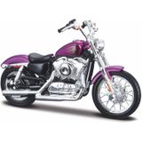 Modelmotor Harley Davidson XL1200V Seventy-Two 2013 1:18 - Speelgoed Motor Schaalmodel 11,5 cm