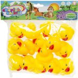 75x Badeend geel badspeelgoed 4.5 cm - Speelgoed - Badspeeltjes - Badeendjes