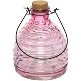 Wespenvanger/Wespenval Roze 17 cm van Glas - Insectenvangers/Insectenvallen - Insectenbestrijding