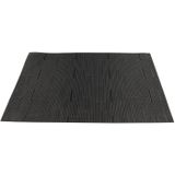 2x Placemats/onderleggers zwart 30 x 45 cm - Tafel dekken - Tafeldecoratie 2 stuks